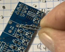 LED Chaser - Widerstände einlöten